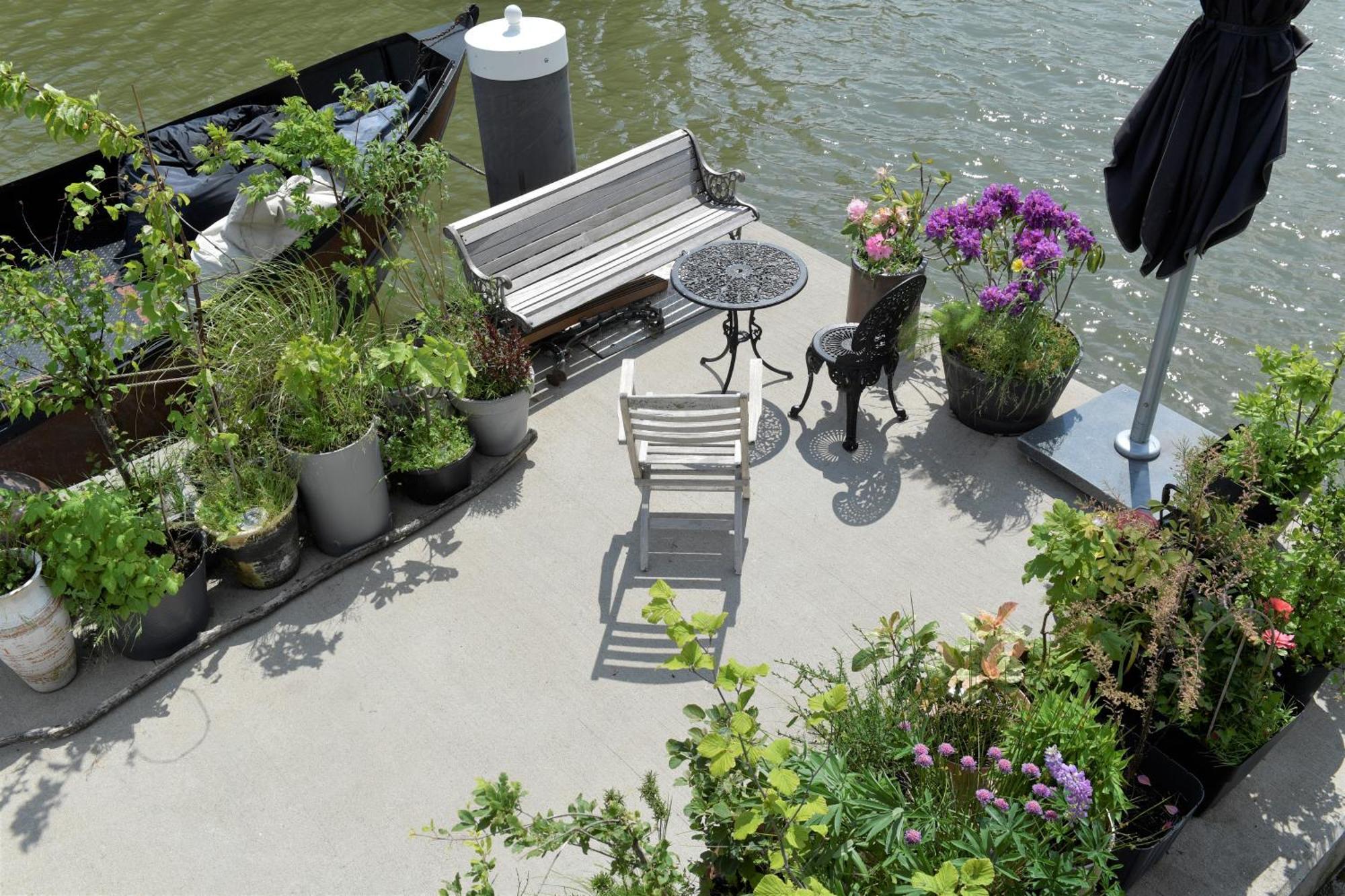 Euphrate Houseboat Otel Amsterdam Dış mekan fotoğraf